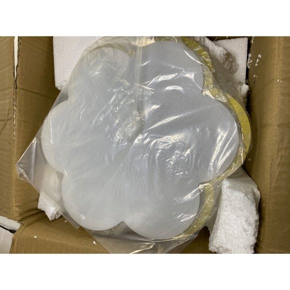 SAMTEEN Luxury Crystal Flush Mount Ceiling Light Modern 3-Light Ceiling Light Fi - Picture 5 of 6